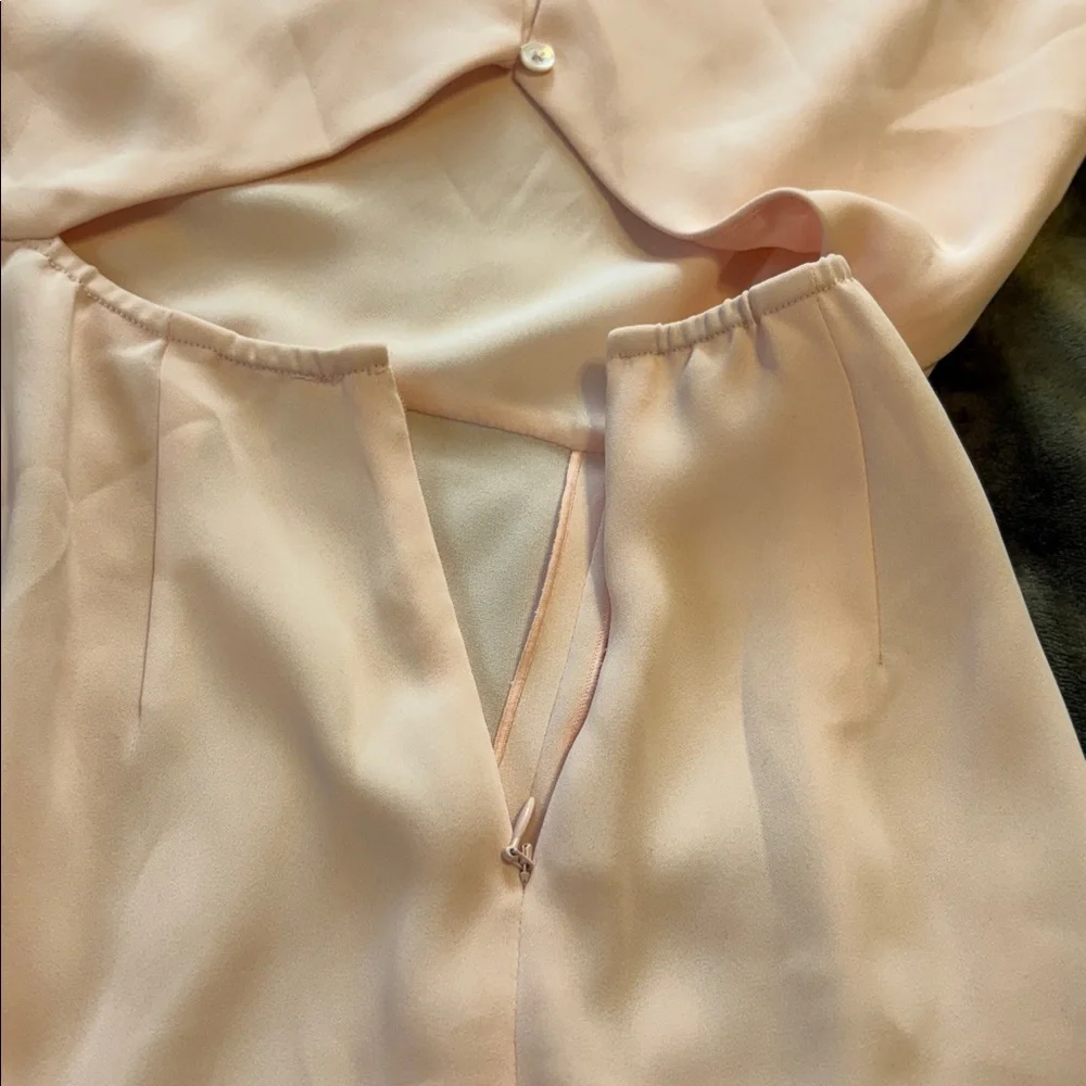 Babaton Light Pink Asymmetrical Midi Dress - Picture 5 of 12